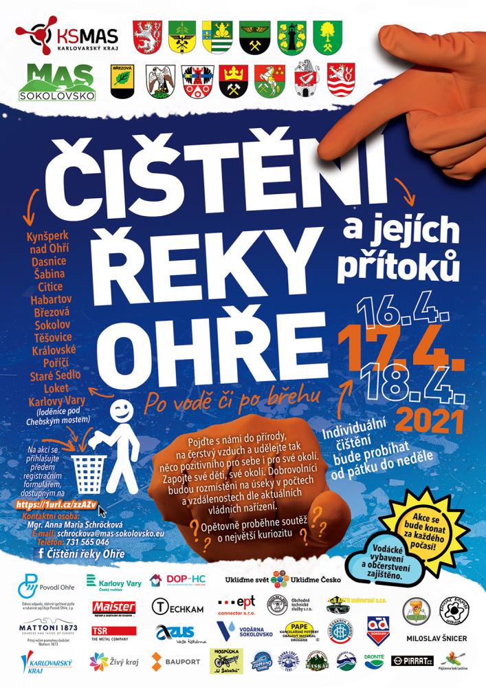 Čištění řeky Ohře 2021