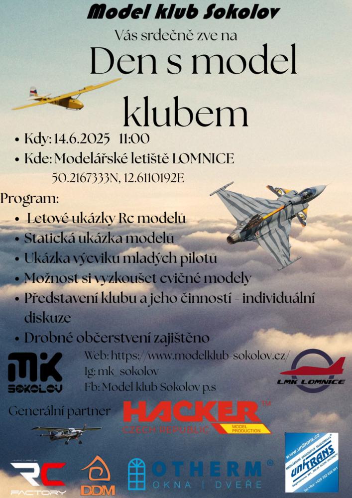 Model klub Sokolov zve na Den s model klubem