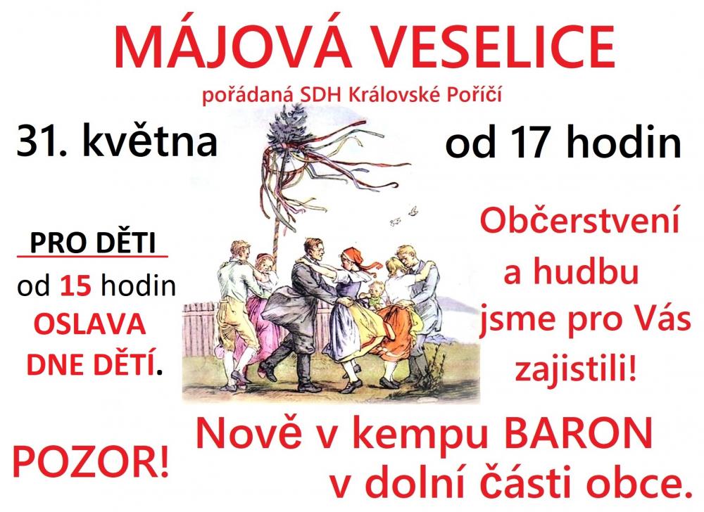 Hasiči vás srdečně zvou na Májovou veselici