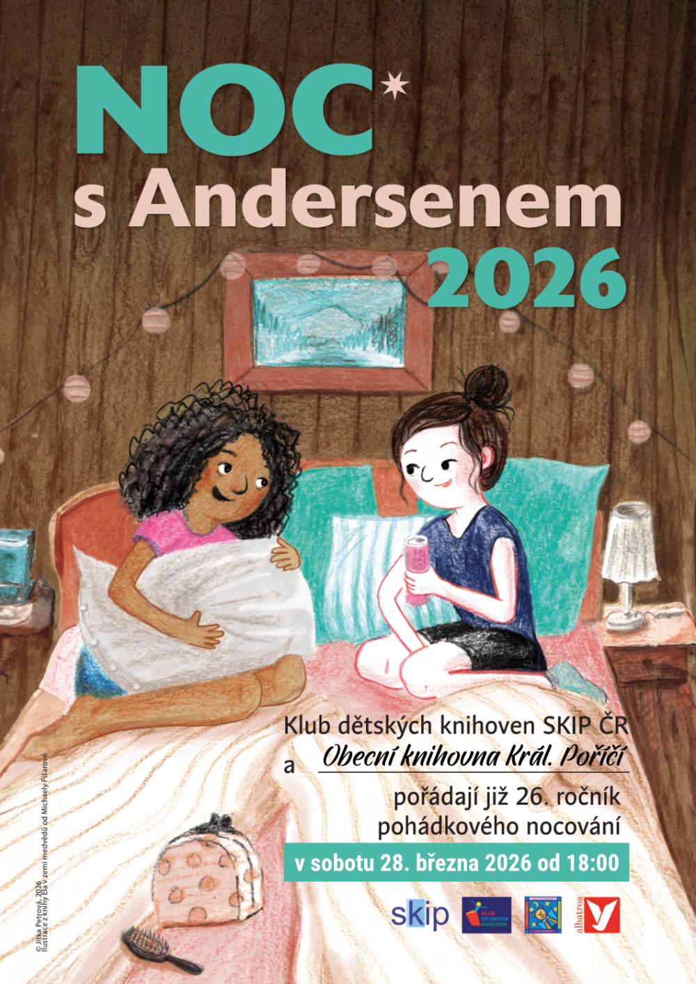 Noc s Andersenem 28. 3. 2026 v Obecní knihovně Královské Poříčí