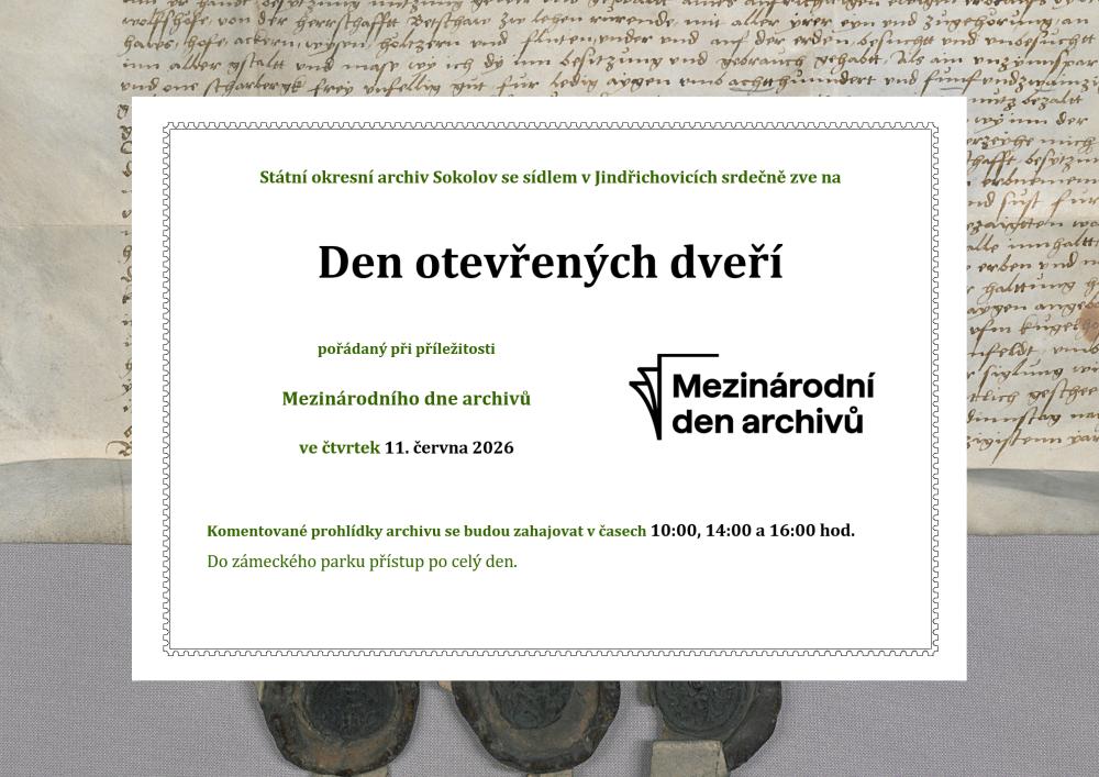 Okresní archiv zve na den otevřených dveří