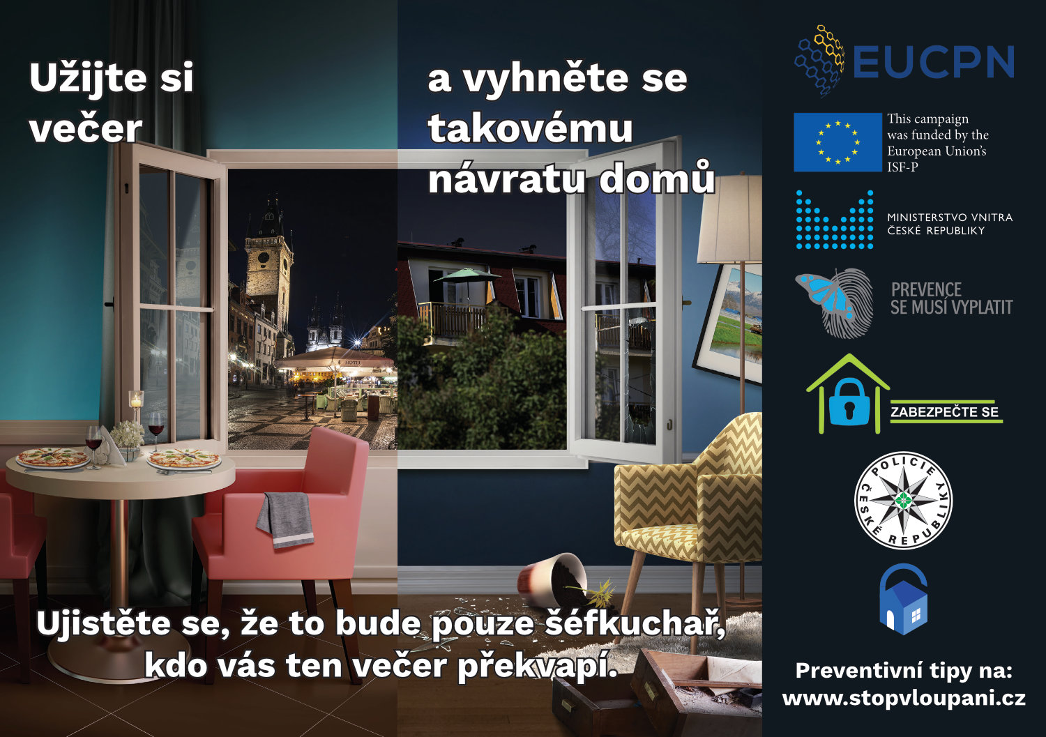 Užijte si večer a vyhněte se takovému návratu domů – informační leták